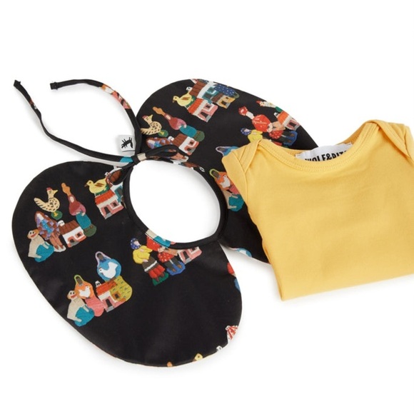 WOLF AND RITA 'TALES OF THE LAND AND SEA' AURORA  BABY BODYSUIT SET - Picture 8 of 15